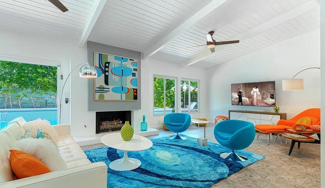 Granito Gables! Midcentury Alexander! Pool! Spa! Fire Pit! Outdr Shower! Cabana!