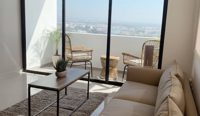 Hermoso Departamento con Gran Vista al mar a 5 min de la Playa