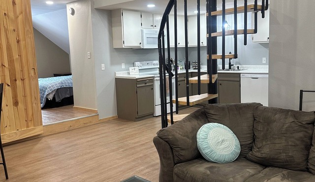 hief River Falls Cozy 2 Bdrm Condo: Loft Bedroom, River Views & Train Charm