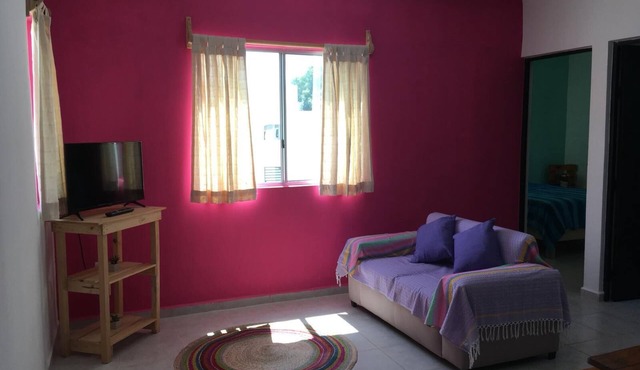 House in private condo well linked to beach. Available for long term rental