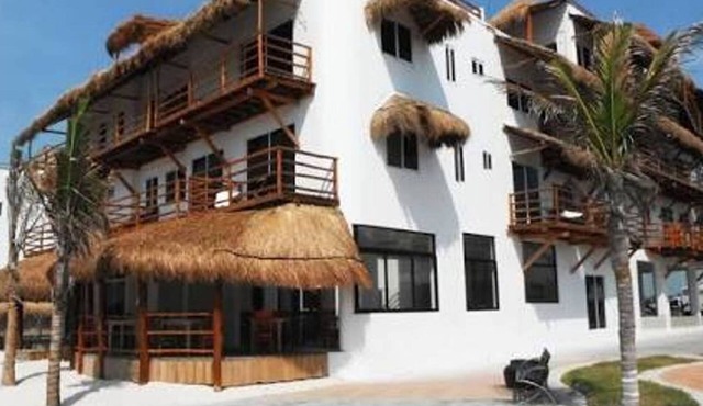 In boutique hotel Elba side view of the sea