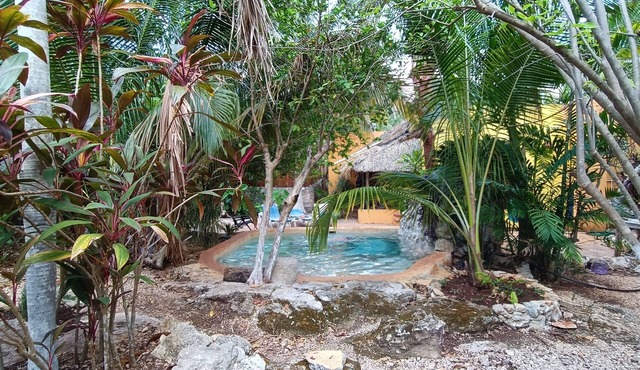 La casa de piedra y colores