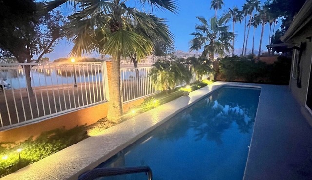 Lake House Pool & Palms