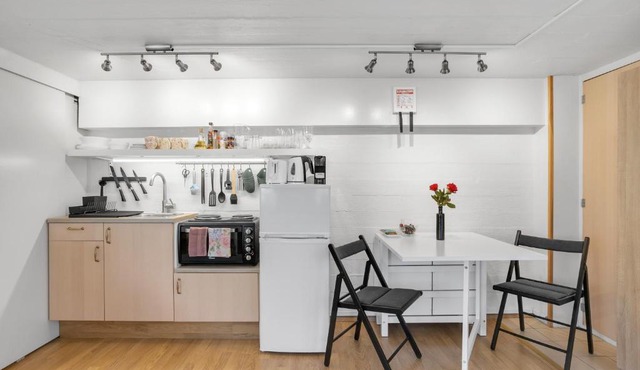 Lara Studio in Laugardalur valley, Reykjavík Central Park and Botanical Garden, Private entrance, FREE Private Parking on side