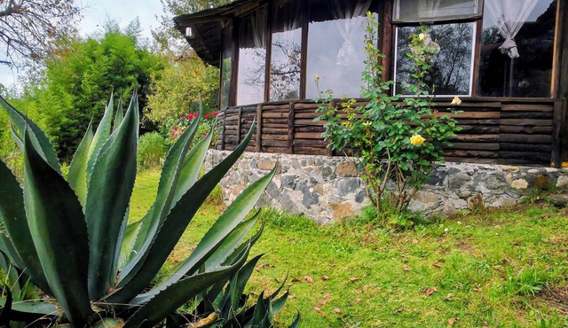 Lirio: Private Garden, Arcade & Lake View, 2km from Huasca's downtown.