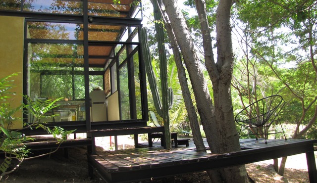 Loft, Queen and single bed, kitchen-dining room-outside terrace