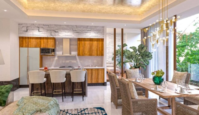 Luxury 3 BR in MX. Huge resort with all facilities onsite. Beach and pools.