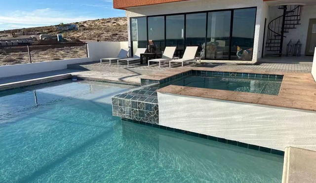 Luxury Villa w/Ocean views, Private Pool & Hot Tub. Steps from the beach!