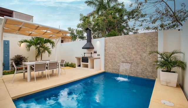 Modern & centrally located with private pool & BBQ - Walk to Everything!