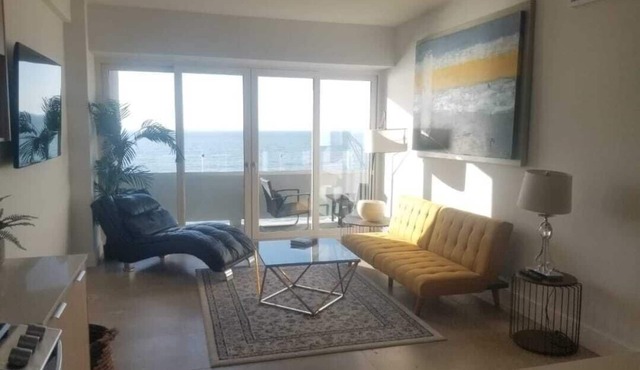 New apartment with amazing view, front sea with access to the beach.