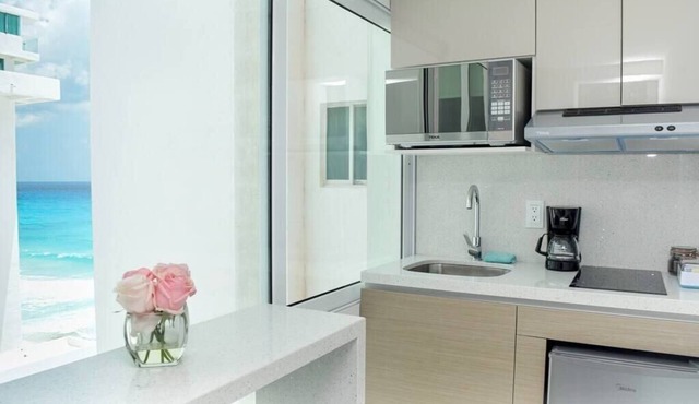 New Studio at the beach, side ocean view