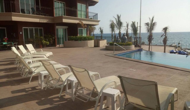 Oceanfront, 3 Bedroom, 2800 Square Foot, top floor Condo In Historical Mazatlan