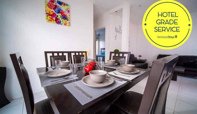 PENINSULA STAYS 2 BR House @ Gated Community 24/7 Security