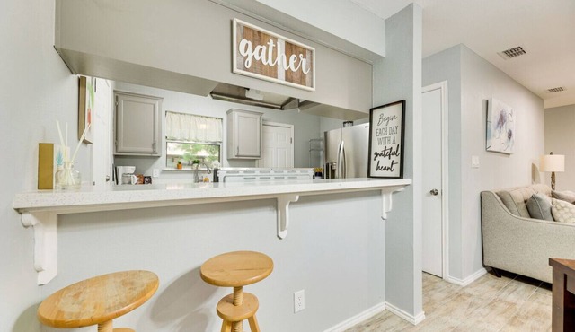 Private Fenced Backyard Pet Friendly Grill