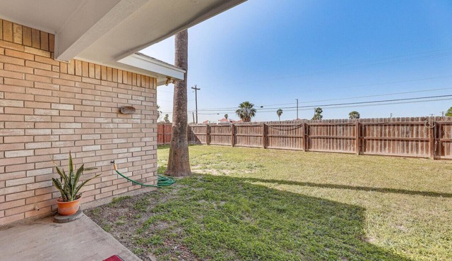 Private Fenced Backyard Pet Friendly Grill