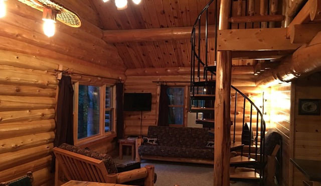Private, Lake-front Log Cabin, no additional cleaning fees in Marcell