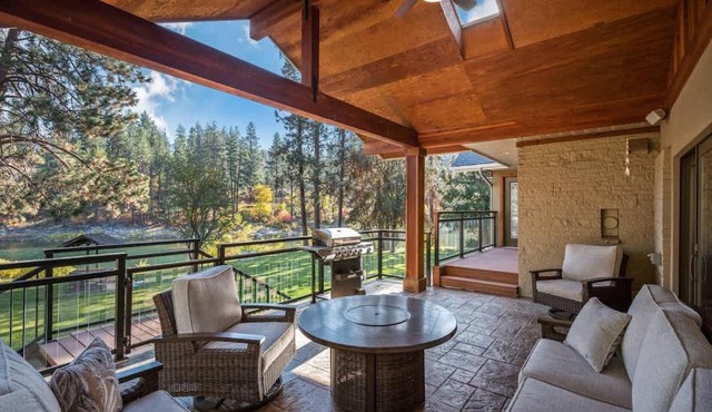 Private Riverfront Estate with Kayaks & Views in Post Falls