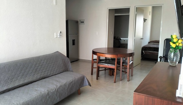 Rest and recreation apartment with swimming pool and air conditioning