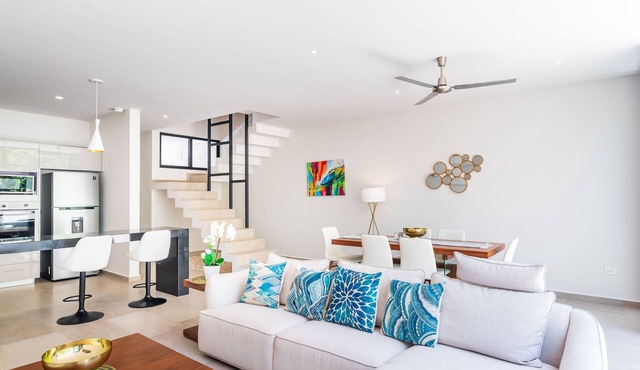 Retreat into Exotic Paradise in Riviera Maya, 15 minute walk to beach