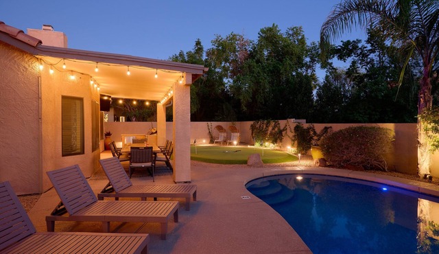Scottsdale Oasis- Pool - Game Room - Putting Green