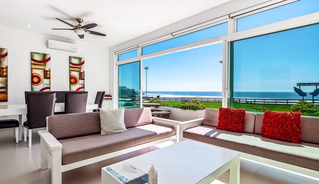 Serene dog-friendly villa with impressive views, outdoor pool, private patio, AC