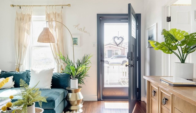 Settle into a Trendy Long Beach Cottage in a Quiet Area