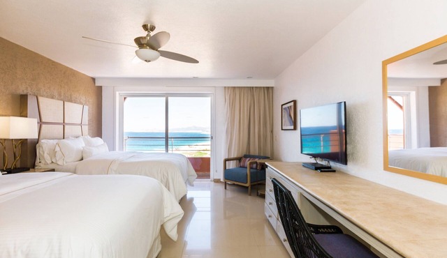 Spacious 2 Bedroom 2 bath villa, private beach