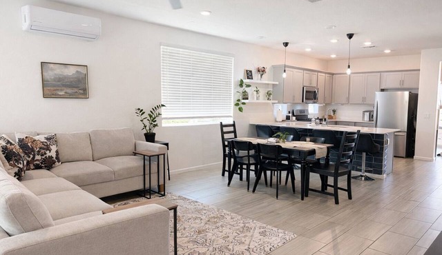 Spacious home for families, remote workers, and extended stays. 4BR plus office.