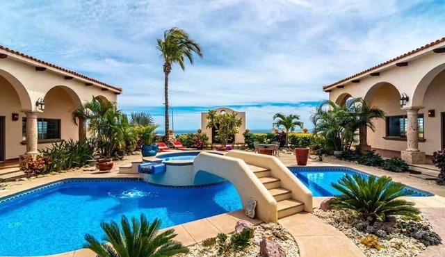 Spanish Villa for 20: Pool, Gym, Sauna, Ocean View