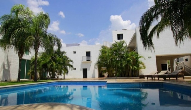 Stay in the Heart of Mérida with King Room, Pool, Patio & Terrace Views