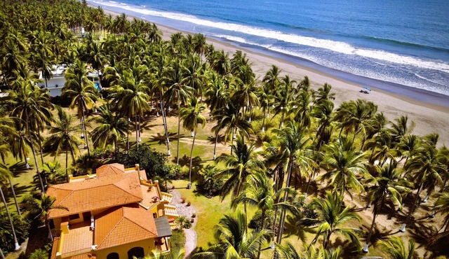 Stunning ocean front villa on a 9-mile protected turtle reserve beach