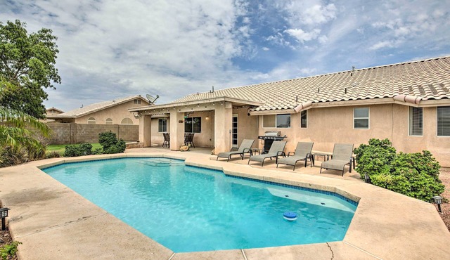 Sunny Yuma Retreat w/Private Pool & Grill!