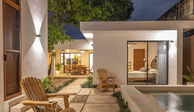 Swimming pool-Parking lot-Washing machine-Hamaca-New home