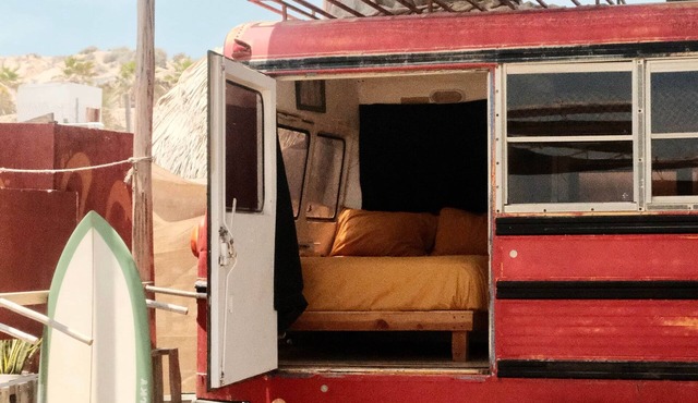 The Baja Station - Beachfront Schoolbus