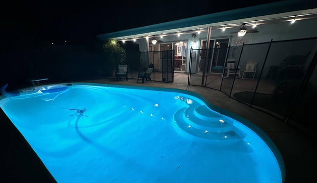 Tranquility by the pool at "Tuscany in Tucson".