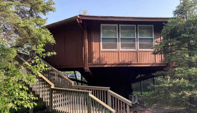 Unique Treehouse in the woods with a fabulous Lake Superior view