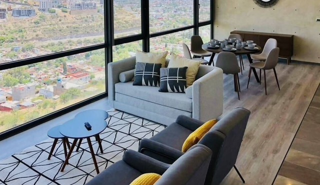 VH | Lujoso Apt + gym + piscina + wifi | Qro | 351