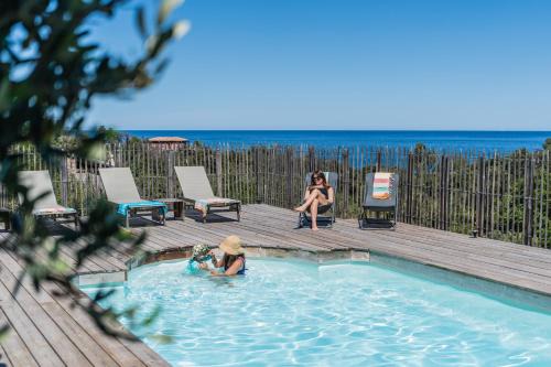 Villa Mare è Machja avec piscine et vue mer