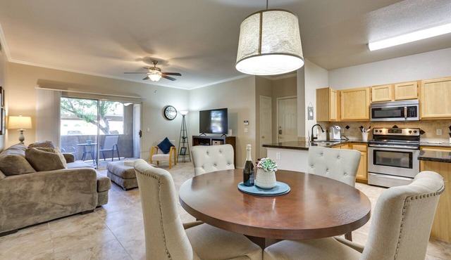 Walk to Papago Park: Central Condo w/Resort Perks