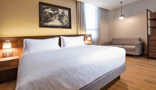 Studio Suite, 1 King Bed, Accessible Bathtub, Kitchen