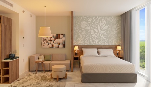 Room, 1 King Bed, Roll-in Shower (Accessible)