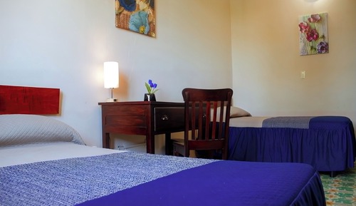 Standard Double Room, 2 Double Beds, Private Bathroom, City View