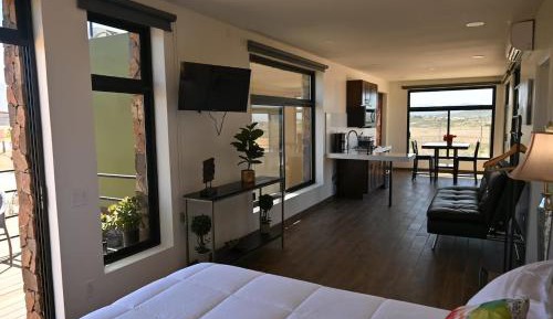 One-Bedroom Loft Apartment with Balcony