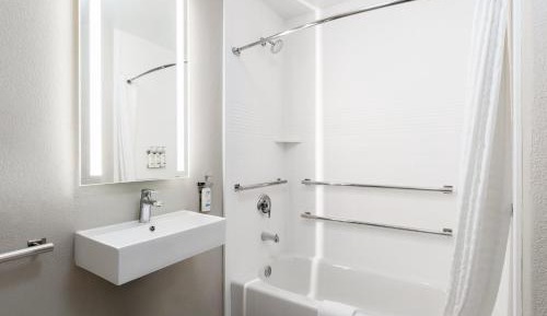 Studio Queen Suite with Accessible Roll-In Shower